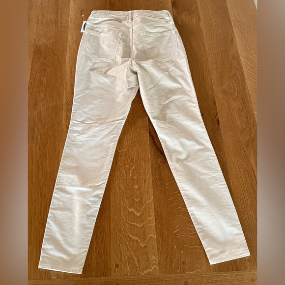 🆕 Old Navy Women's Cream Rockstar Super Skinny High Rise Jeans - Picture 4 of 4